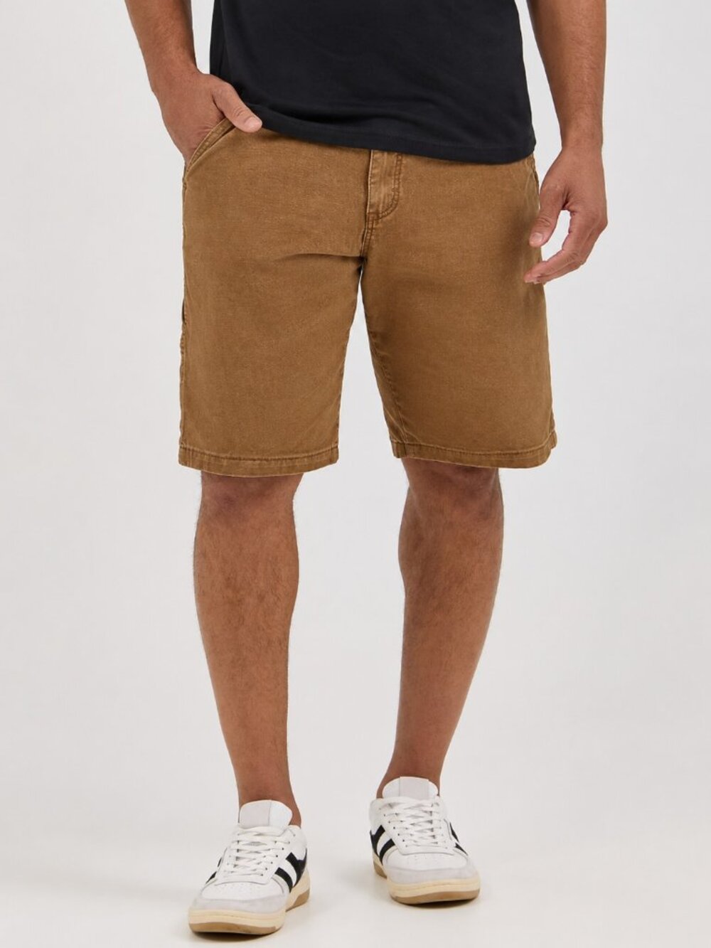WRANGLER Vintage Cotton Canvas Carpenter Work Shorts Classic Tan Brown Size 38